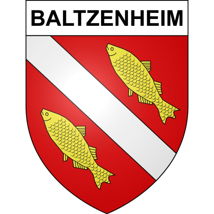 Baltzenheim Sticker wappen, gelsenkirchen, augsburg, klebender aufkleber