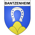 Pegatinas escudo de armas de Bantzenheim adhesivo de la etiqueta engomada