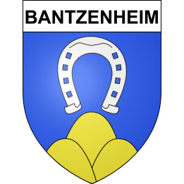 Stickers coat of arms Bantzenheim adhesive sticker