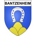 Bantzenheim 68 ville sticker blason écusson autocollant adhésif