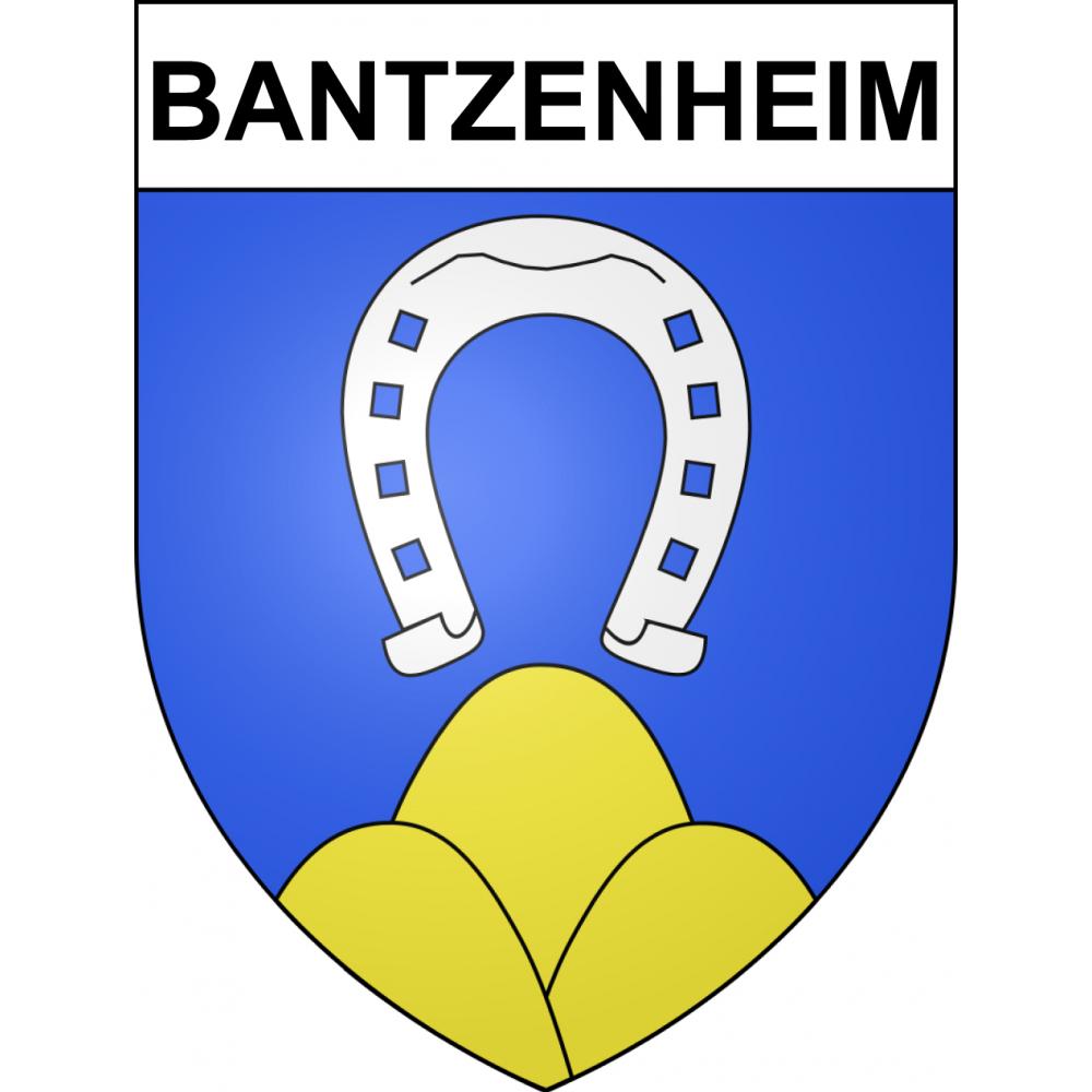 Pegatinas escudo de armas de Bantzenheim adhesivo de la etiqueta engomada