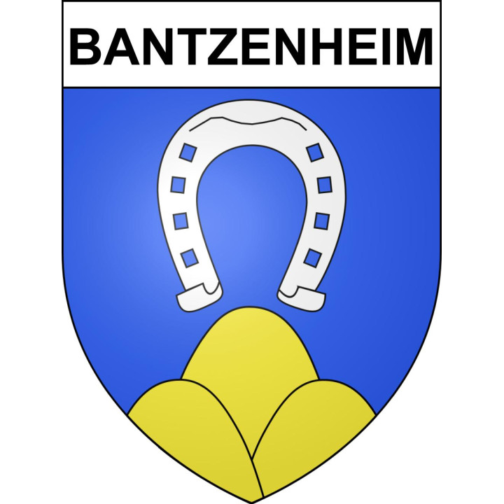 Stickers coat of arms Bantzenheim adhesive sticker