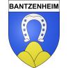 Pegatinas escudo de armas de Bantzenheim adhesivo de la etiqueta engomada