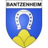 Pegatinas escudo de armas de Bantzenheim adhesivo de la etiqueta engomada