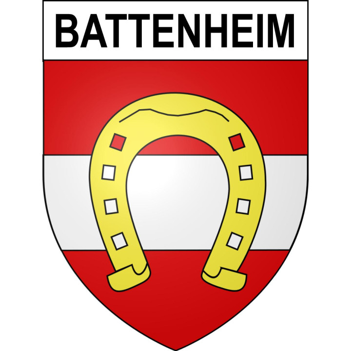 Battenheim Sticker wappen, gelsenkirchen, augsburg, klebender aufkleber