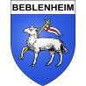 Pegatinas escudo de armas de Beblenheim adhesivo de la etiqueta engomada