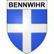 Bennwihr 68 ville sticker blason écusson autocollant adhésif