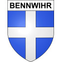 Pegatinas escudo de armas de Bennwihr adhesivo de la etiqueta engomada