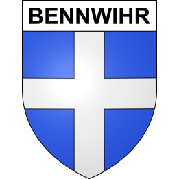 Stickers coat of arms Bennwihr adhesive sticker