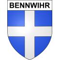 Stickers coat of arms Bennwihr adhesive sticker