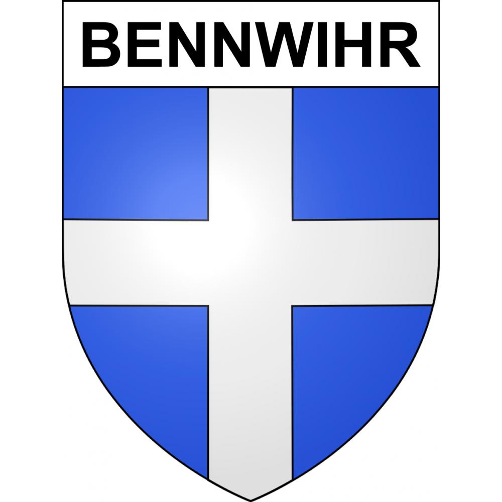 Bennwihr 68 ville sticker blason écusson autocollant adhésif
