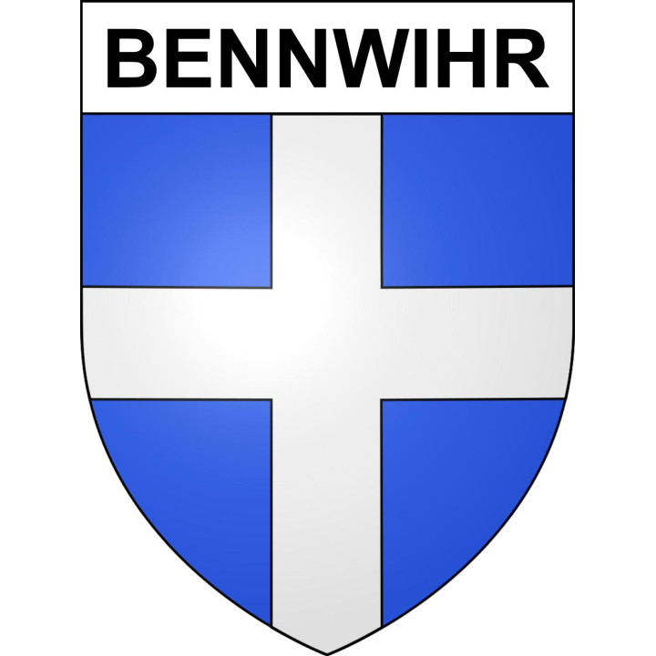 Bennwihr Sticker wappen, gelsenkirchen, augsburg, klebender aufkleber