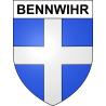 Bennwihr Sticker wappen, gelsenkirchen, augsburg, klebender aufkleber