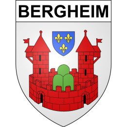 Bergheim Sticker wappen, gelsenkirchen, augsburg, klebender aufkleber