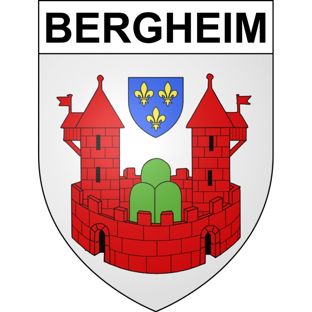 Bergheim Sticker wappen, gelsenkirchen, augsburg, klebender aufkleber