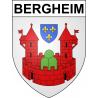 Pegatinas escudo de armas de Bergheim adhesivo de la etiqueta engomada