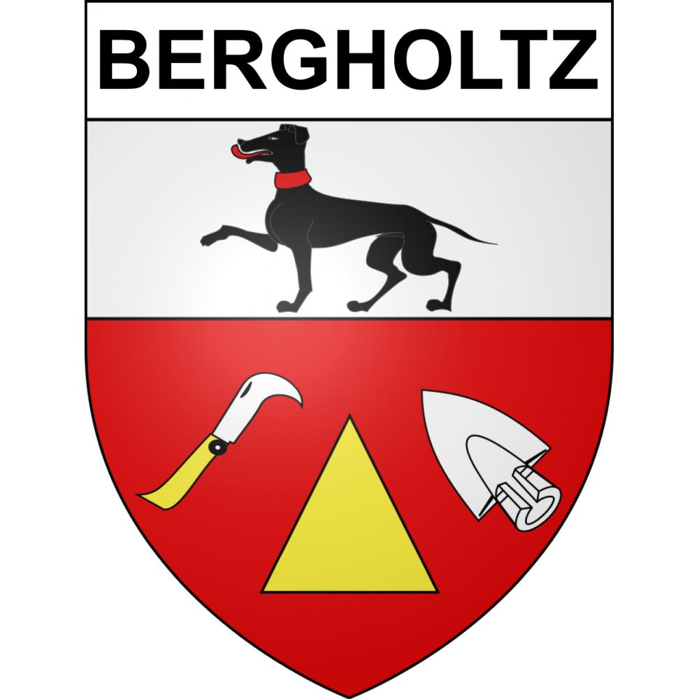 Bergholtz Sticker wappen, gelsenkirchen, augsburg, klebender aufkleber
