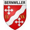 Pegatinas escudo de armas de Bernwiller adhesivo de la etiqueta engomada