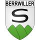 Berrwiller Sticker wappen, gelsenkirchen, augsburg, klebender aufkleber