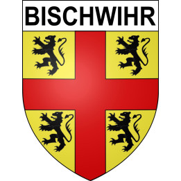 Bischwihr Sticker wappen, gelsenkirchen, augsburg, klebender aufkleber