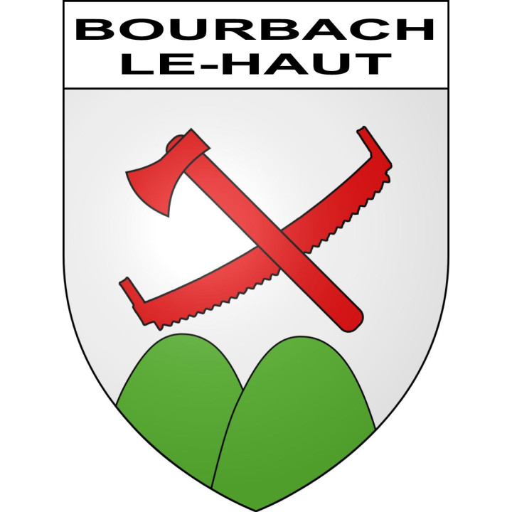 Stickers coat of arms Bourbach-le-Haut adhesive sticker