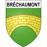 Pegatinas escudo de armas de Bréchaumont adhesivo de la etiqueta engomada