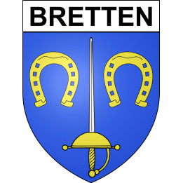 Pegatinas escudo de armas de Bretten adhesivo de la etiqueta engomada
