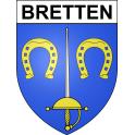 Pegatinas escudo de armas de Bretten adhesivo de la etiqueta engomada