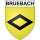 Bruebach 68 ville sticker blason écusson autocollant adhésif