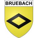 Pegatinas escudo de armas de Bruebach adhesivo de la etiqueta engomada