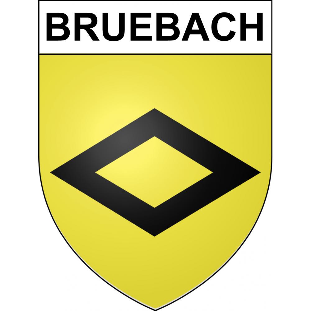Stickers coat of arms Bruebach adhesive sticker