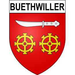 Buethwiller Sticker wappen, gelsenkirchen, augsburg, klebender aufkleber