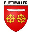 Pegatinas escudo de armas de Buethwiller adhesivo de la etiqueta engomada