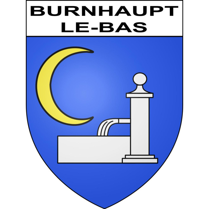 Stickers coat of arms Burnhaupt-le-Bas adhesive sticker