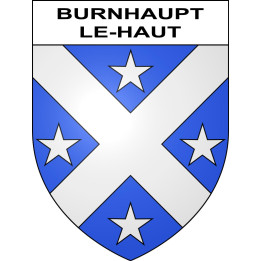 Burnhaupt-le-Haut 68 ville sticker blason écusson autocollant adhésif