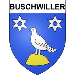 Buschwiller Sticker wappen, gelsenkirchen, augsburg, klebender aufkleber