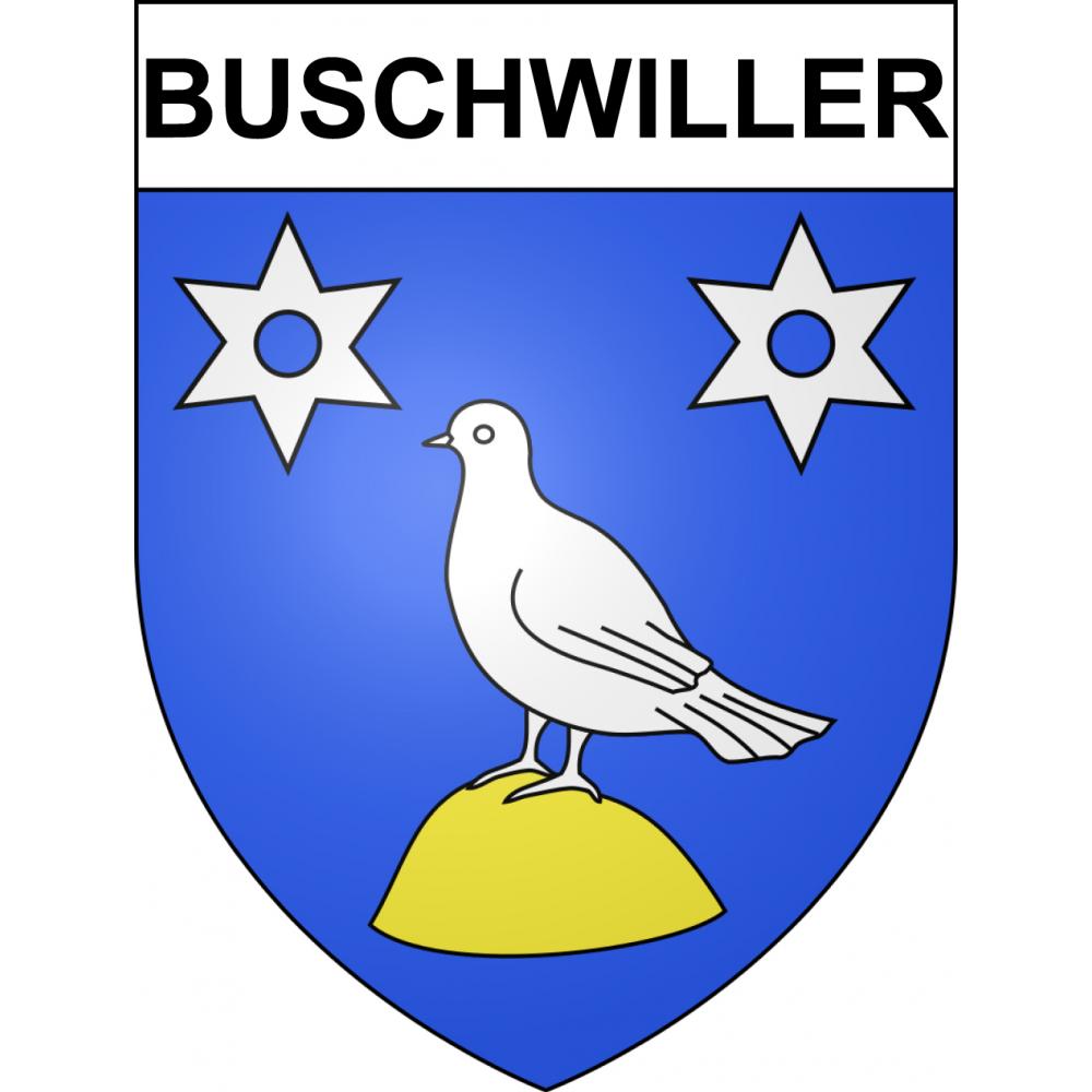 Stickers coat of arms Buschwiller adhesive sticker
