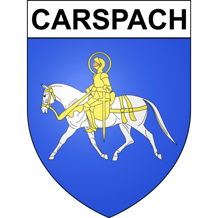 Carspach 68 ville sticker blason écusson autocollant adhésif