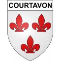 Stickers coat of arms Courtavon adhesive sticker