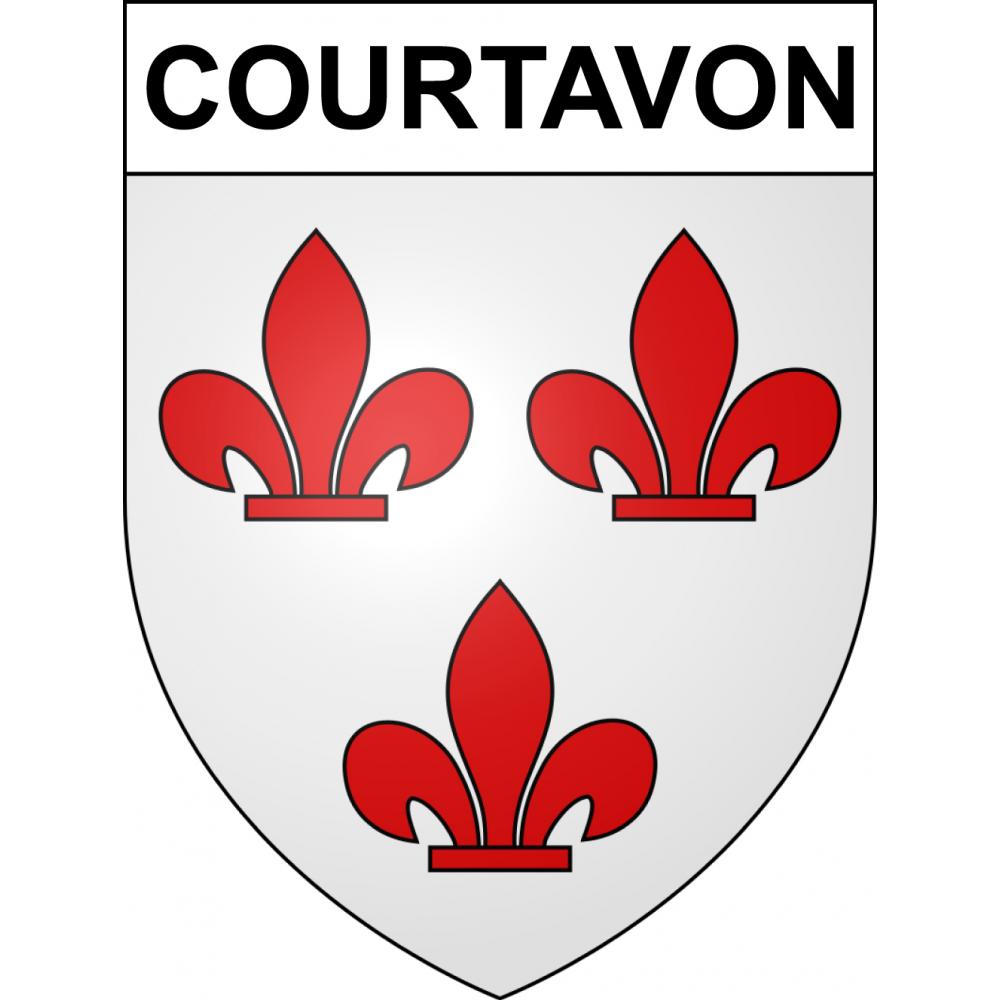 Courtavon Sticker wappen, gelsenkirchen, augsburg, klebender aufkleber