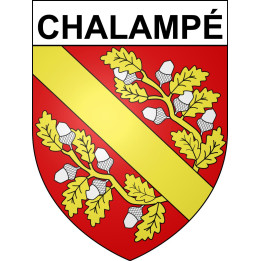 Pegatinas escudo de armas de Chalampé adhesivo de la etiqueta engomada
