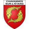 Chavannes-sur-l'Étang 68 ville sticker blason écusson autocollant adhésif