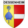 Pegatinas escudo de armas de Dessenheim adhesivo de la etiqueta engomada