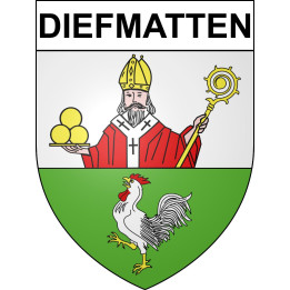 Diefmatten Sticker wappen, gelsenkirchen, augsburg, klebender aufkleber