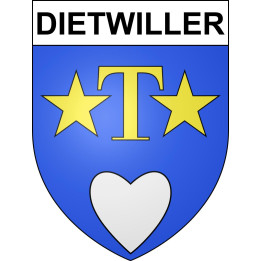 Stickers coat of arms Dietwiller adhesive sticker