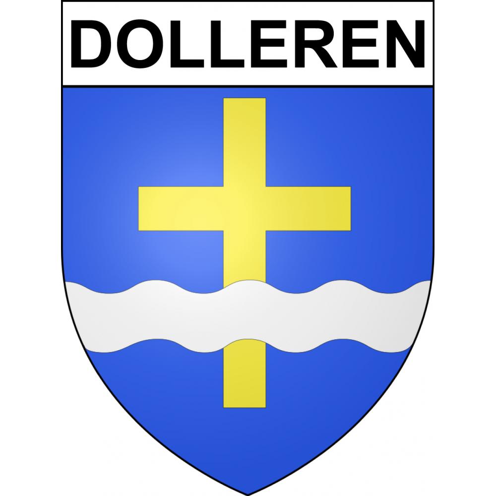 Dolleren 68 ville sticker blason écusson autocollant adhésif