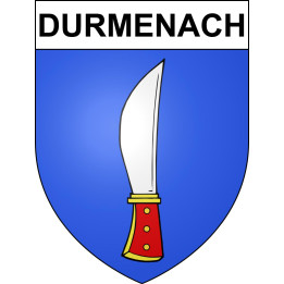 Pegatinas escudo de armas de Durmenach adhesivo de la etiqueta engomada