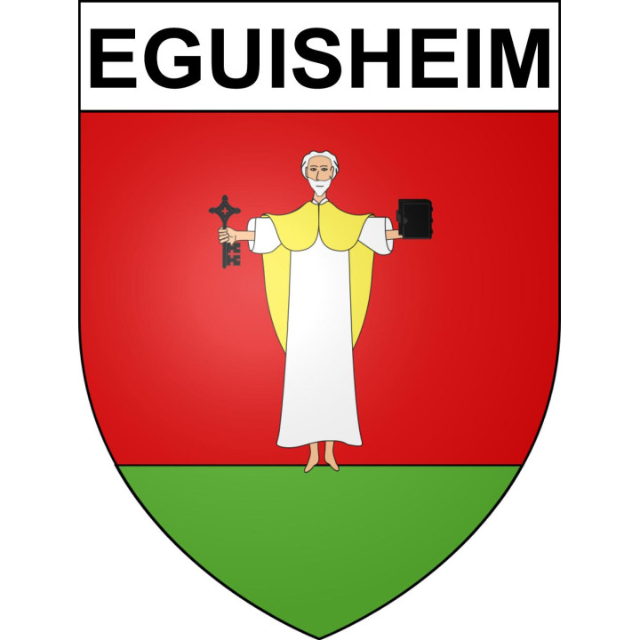 Pegatinas escudo de armas de Eguisheim adhesivo de la etiqueta engomada