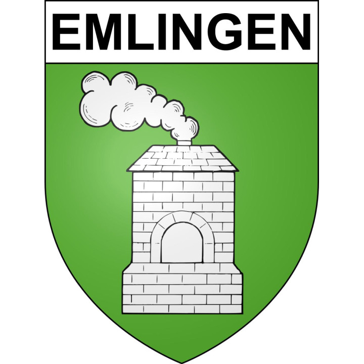 Emlingen 68 ville sticker blason écusson autocollant adhésif
