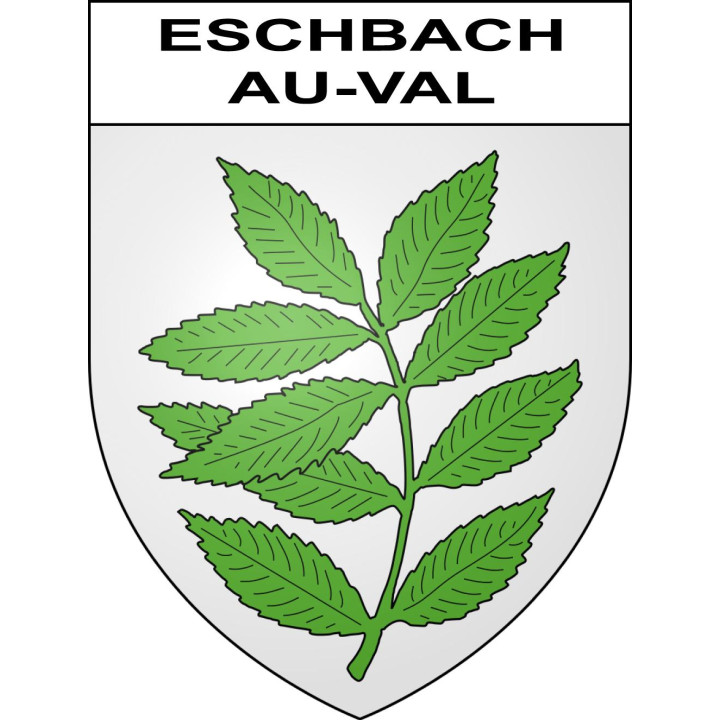 Stickers coat of arms Eschbach-au-Val adhesive sticker